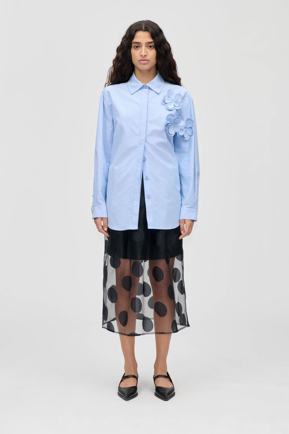 Oxford skjorte - Brunnera Blue